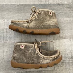 Twisted X Kids' Moccasins - Tan and Brown